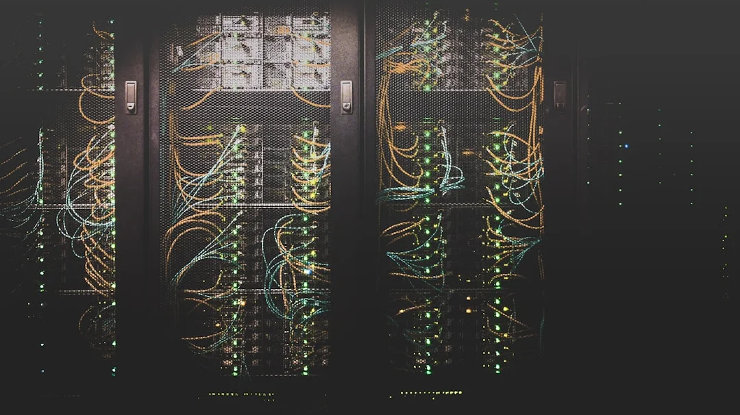 Enterprise network infrastructure representing production AI agent traces and evaluation